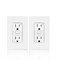 Coby 15 Amp GFCI Outlet, 5-15R Narrow Design GFI Dual Receptacle, TR Tamper Resistant, 2PK CBGE04W - alternate 4